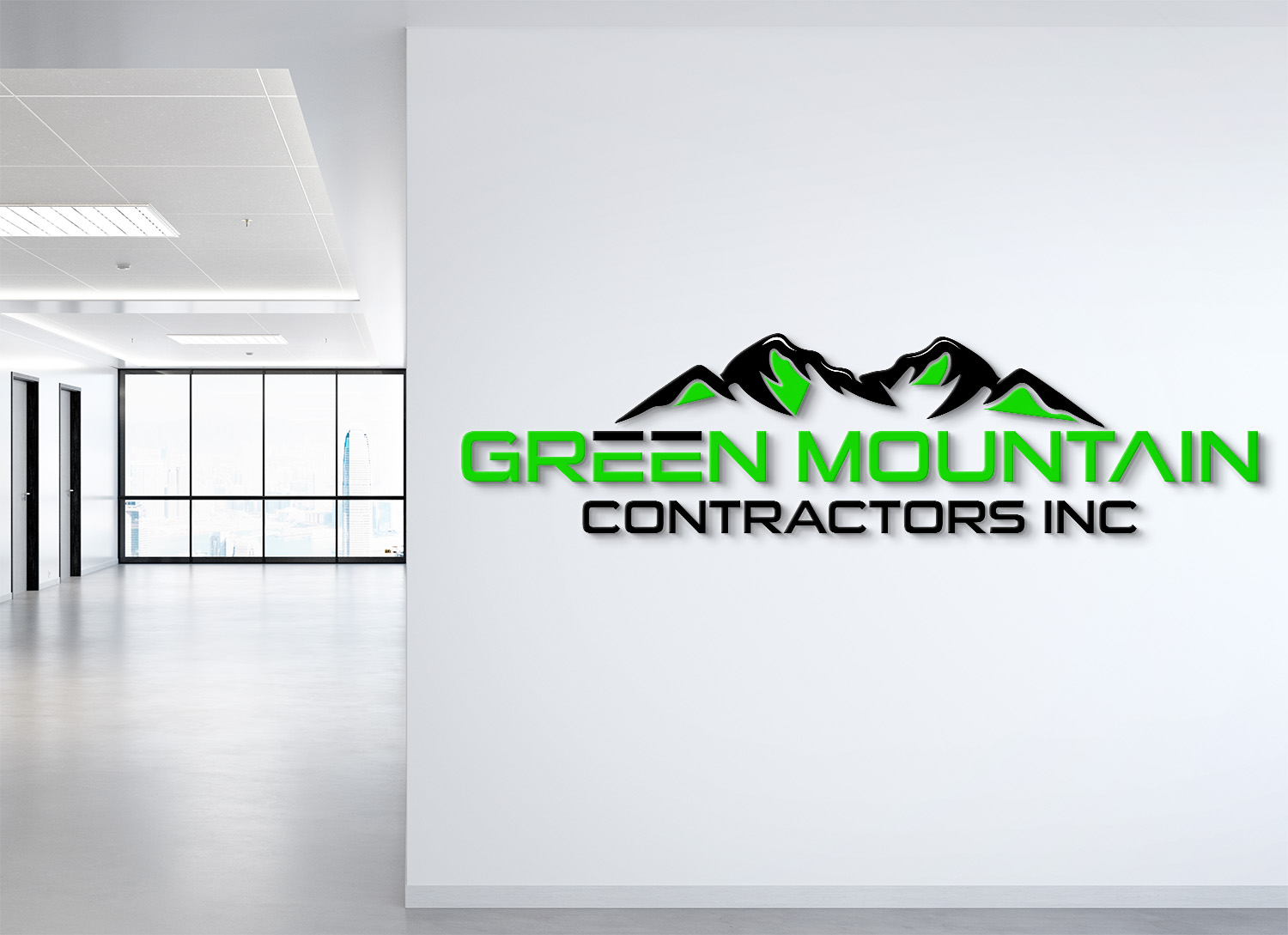 Logo Design by Deziners Zone for Green Mountain Contractors Inc. | Design #28544138