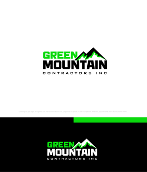 Diseño de Logo por ecorokerz para Green Mountain Contractors Inc. | Diseño: #28543208