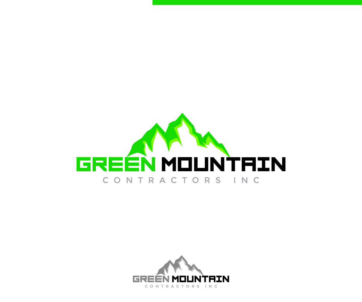 Diseño de Logo por ecorokerz para Green Mountain Contractors Inc. | Diseño #28544657