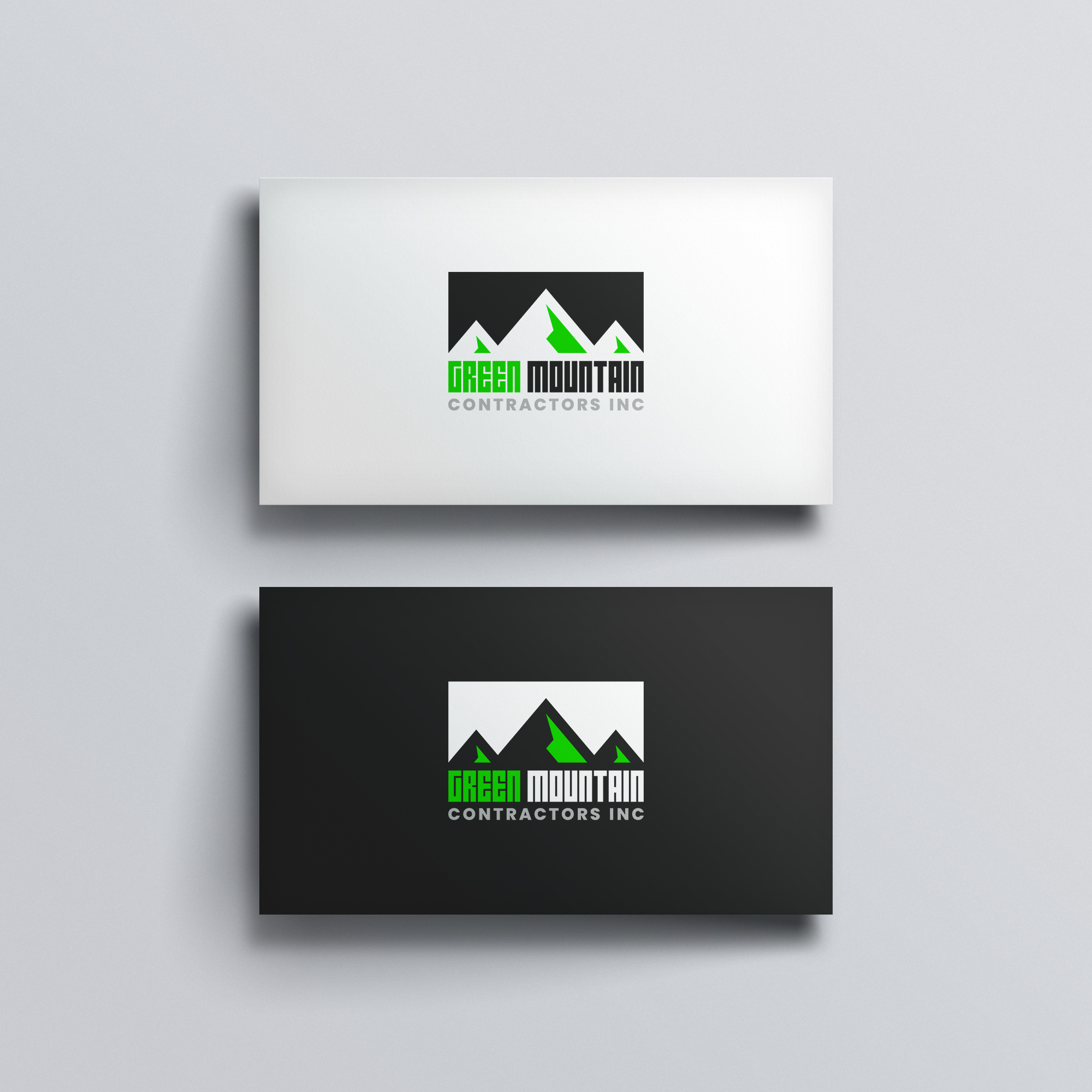 Diseño de Logo por aquabomb26 para Green Mountain Contractors Inc. | Diseño #28542728
