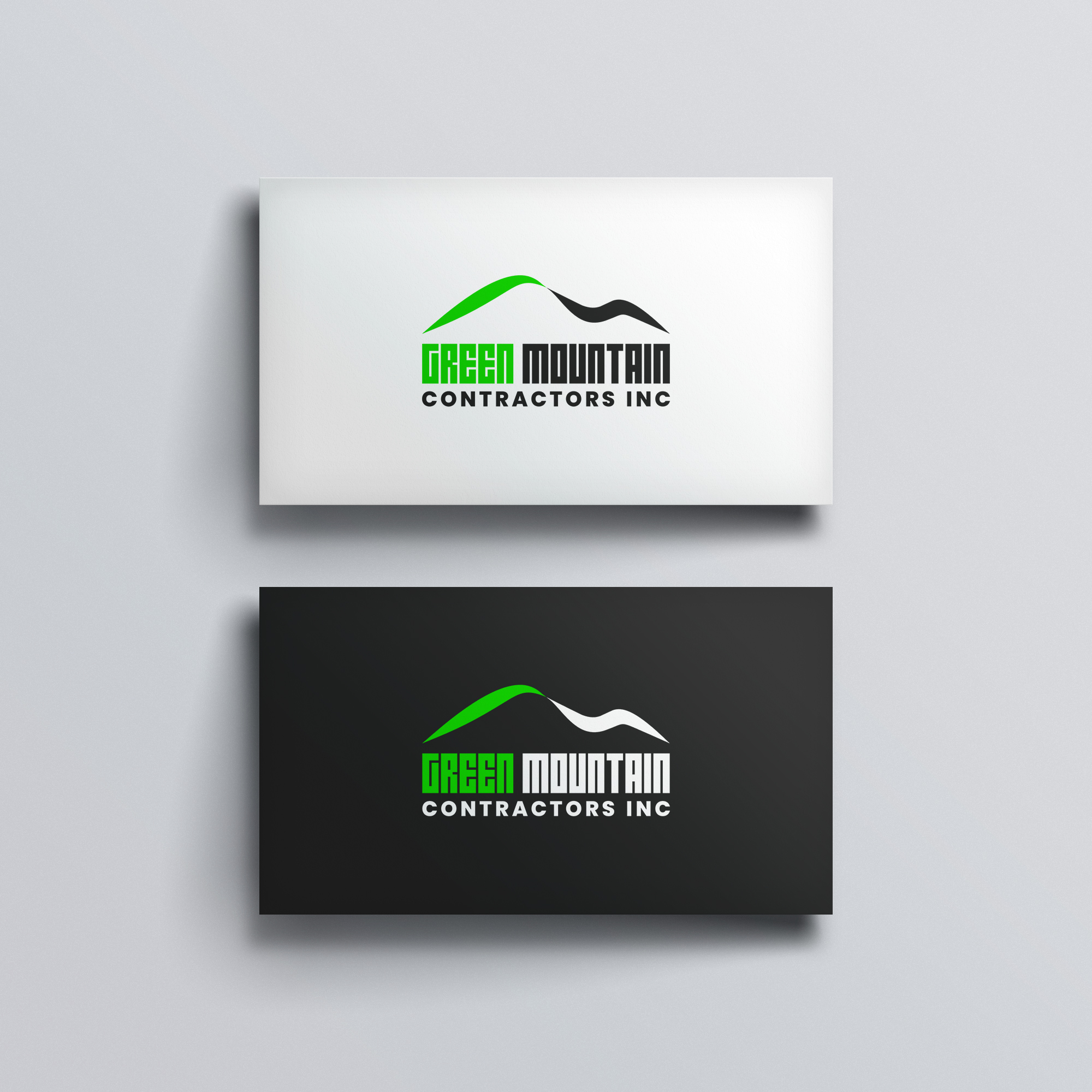 Diseño de Logo por aquabomb26 para Green Mountain Contractors Inc. | Diseño #28543756
