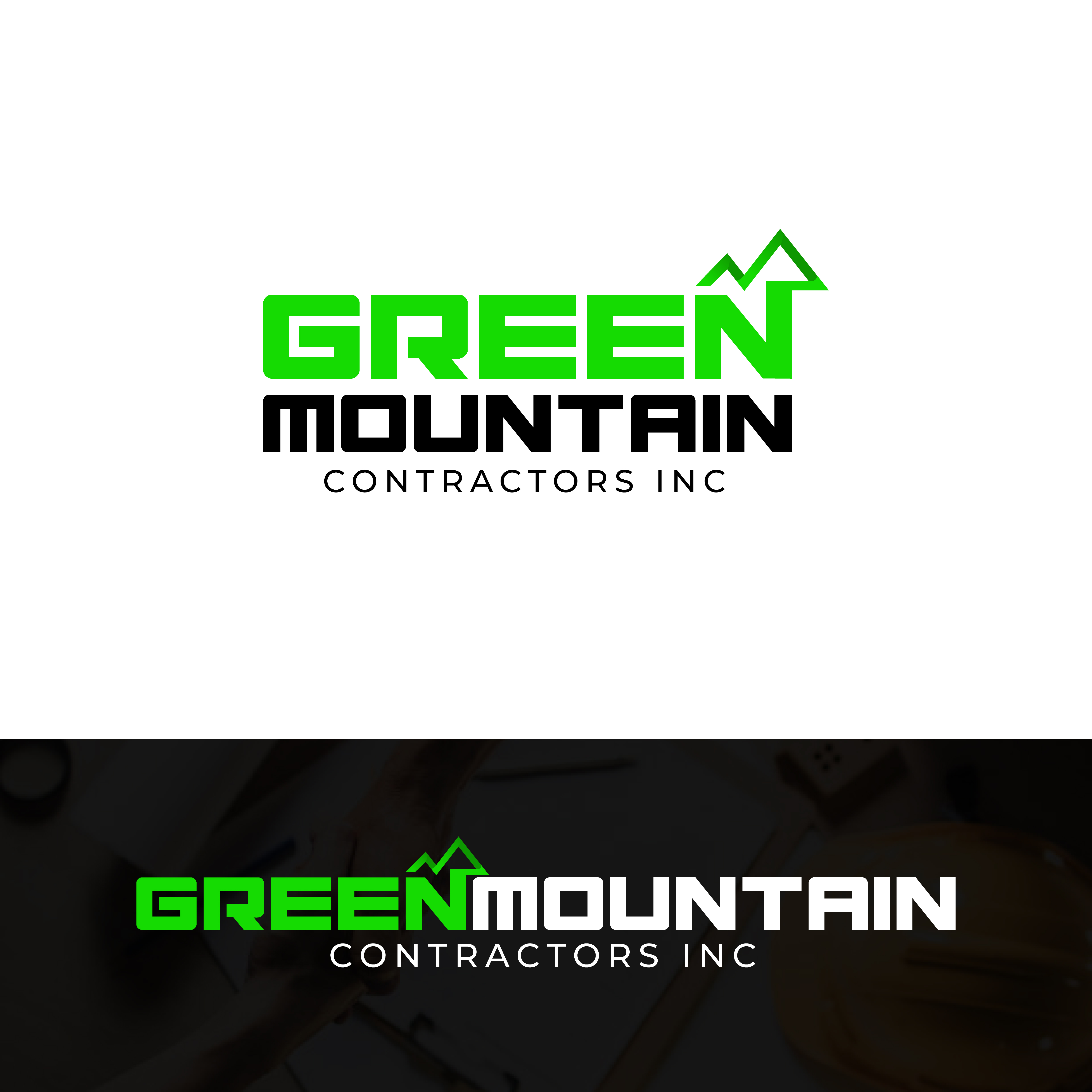 Logo Design by Aldan Design for Green Mountain Contractors Inc. | Design #28556854