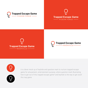 Logo Design by nandkumar for Trapped Escape Game | Design: #28542875