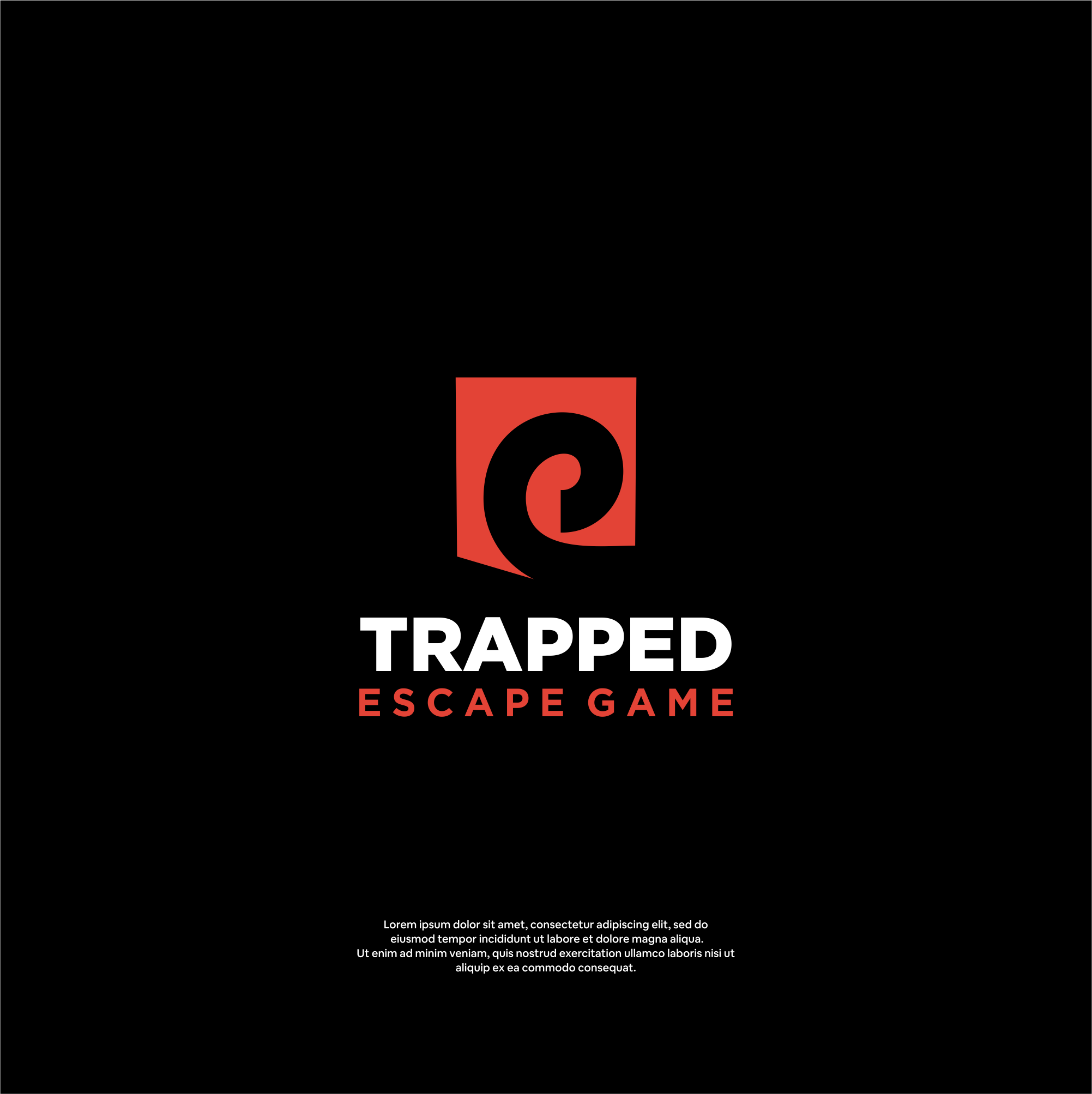 Logo Design by DesignFirst for Trapped Escape Game | Design #28542598