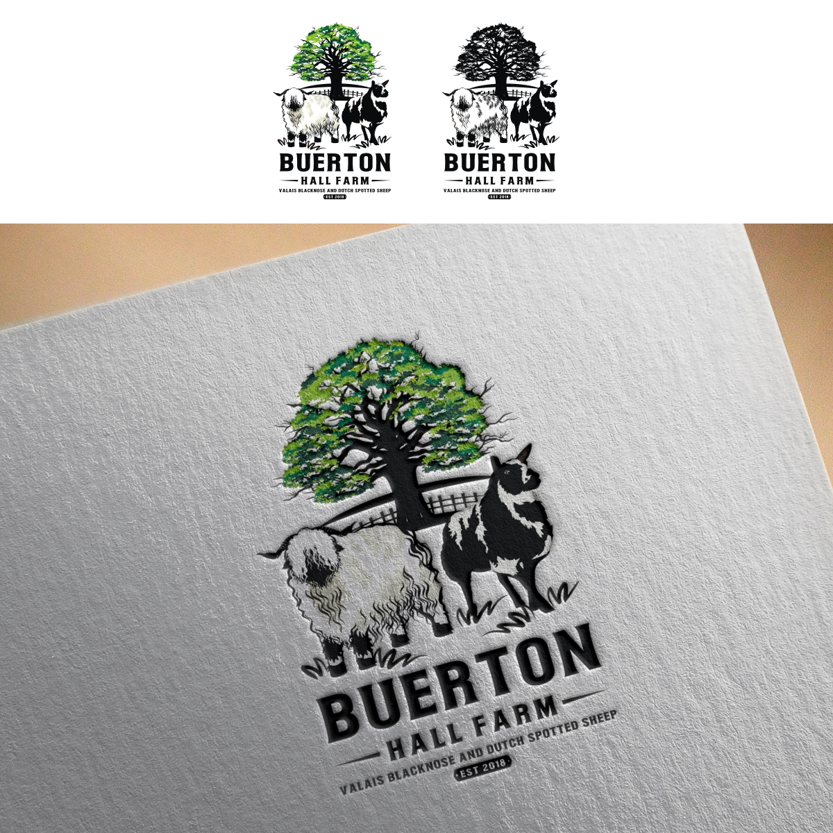 Logo Design by N83touchthesky for Buerton Hall Farm | Design: #28556784