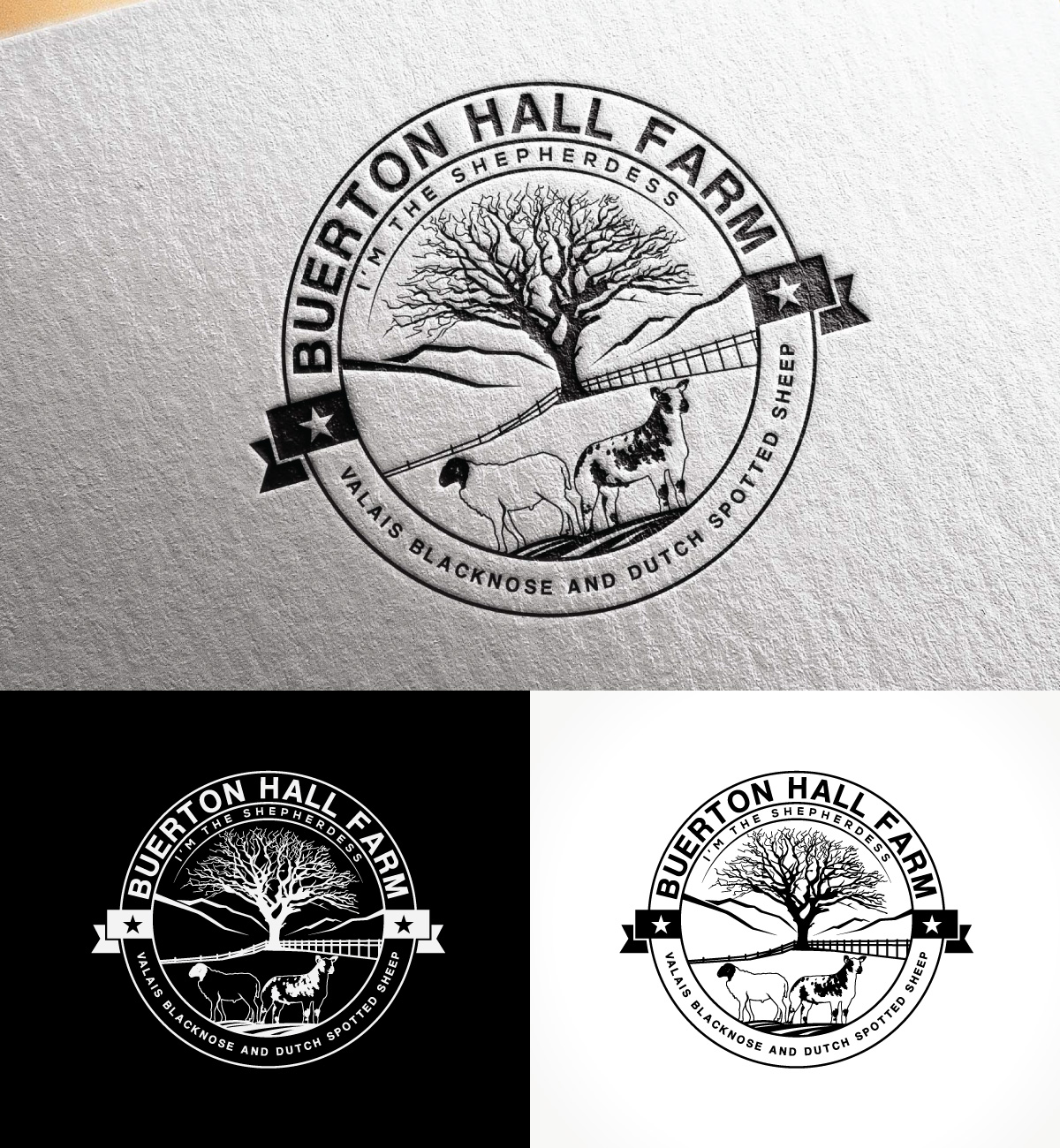 Logo Design by Dot Design 3 for Buerton Hall Farm | Design #28546427