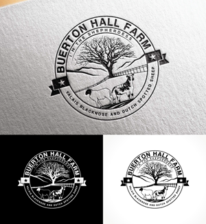 Logo Design by Dot Design 3 for Buerton Hall Farm | Design: #28546427