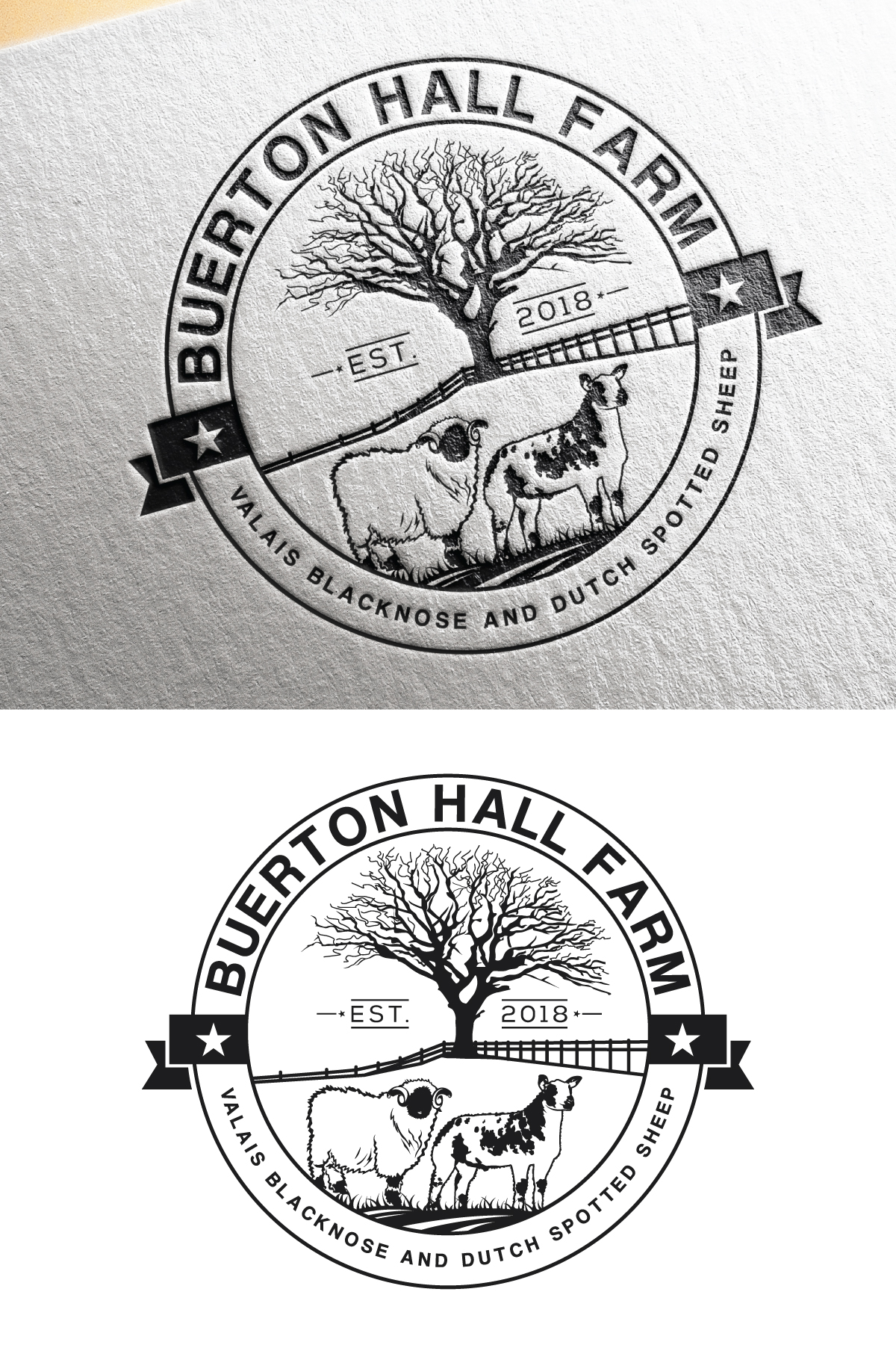 Logo Design by Dot Design 3 for Buerton Hall Farm | Design #28548611
