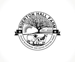 Logo Design by Dot Design 3 for Buerton Hall Farm | Design: #28551097