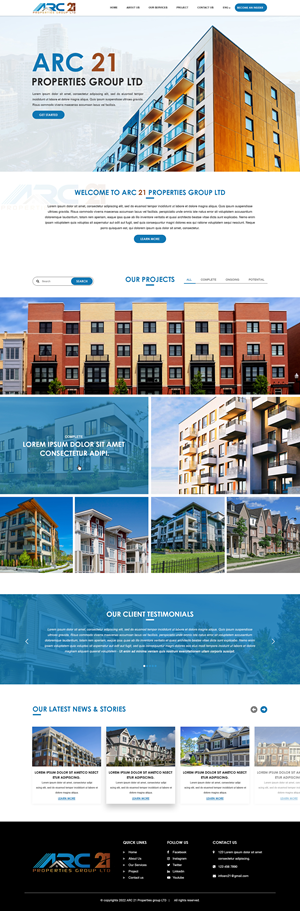 Real Estate Development Company Web Developer | Diseño Web por Titan Eagle