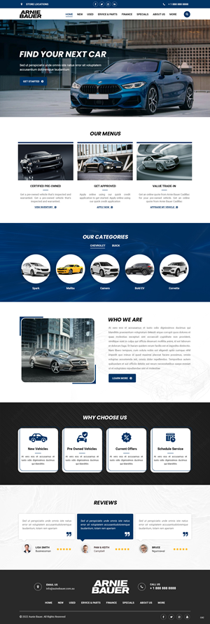 Landing Page Design by pb for Arnie Bauer | Design: #28552165