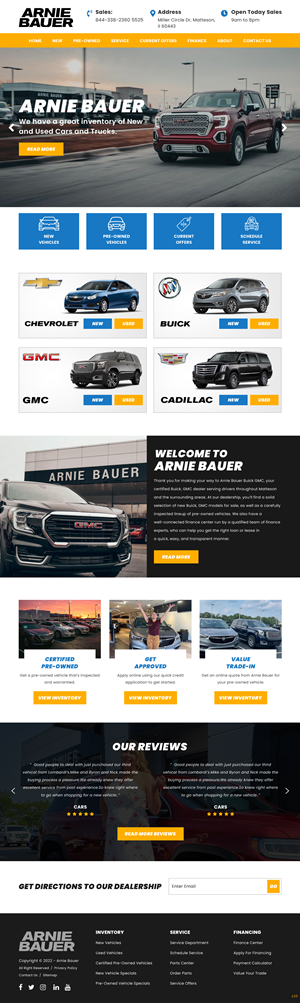 Arnie Bauer Auto dealerships Landing page | Diseño de Página de Aterrizaje por pb