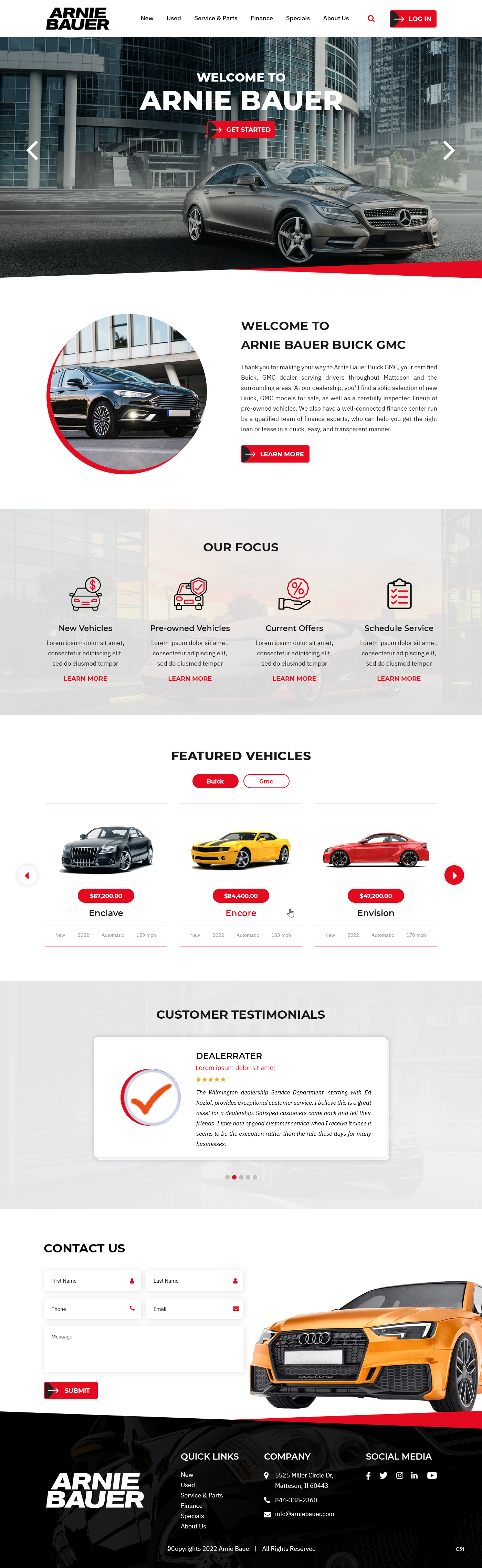 Design de Page d'Accueil par pb pour Arnie Bauer | Design #28552175