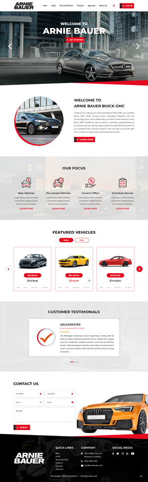 Landing Page Design by pb for Arnie Bauer | Design: #28552175