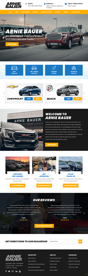 Landing Page Design by pb for Arnie Bauer | Design: #28557567