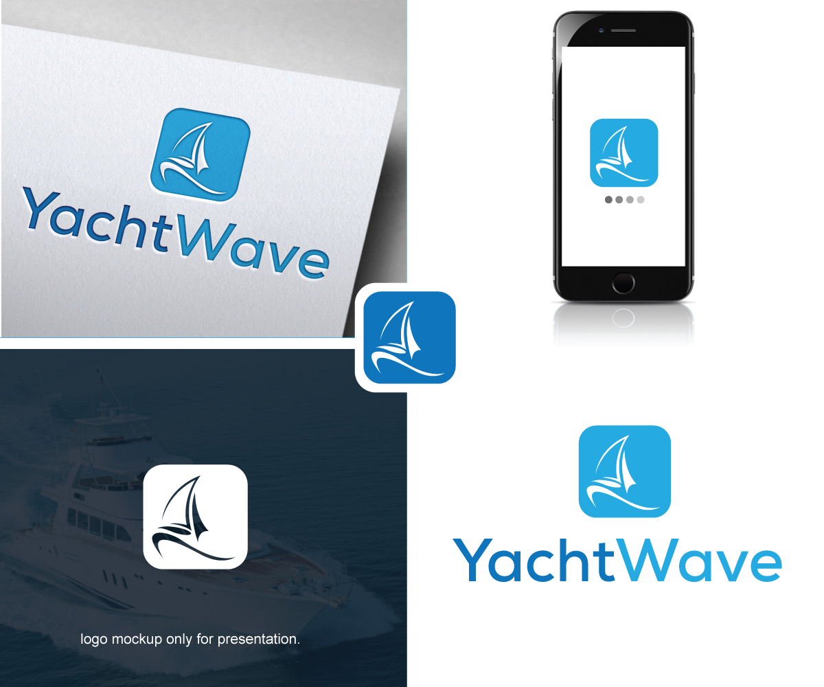 Logo Design by Om Namah Shivay for YachtWave | Design #28550862