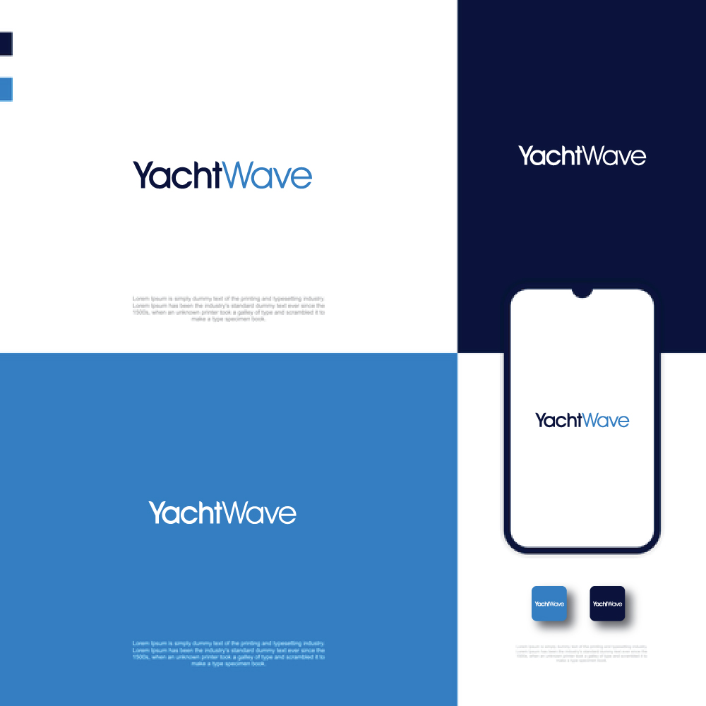 Logo Design by step forward 2 for YachtWave | Design #28548503