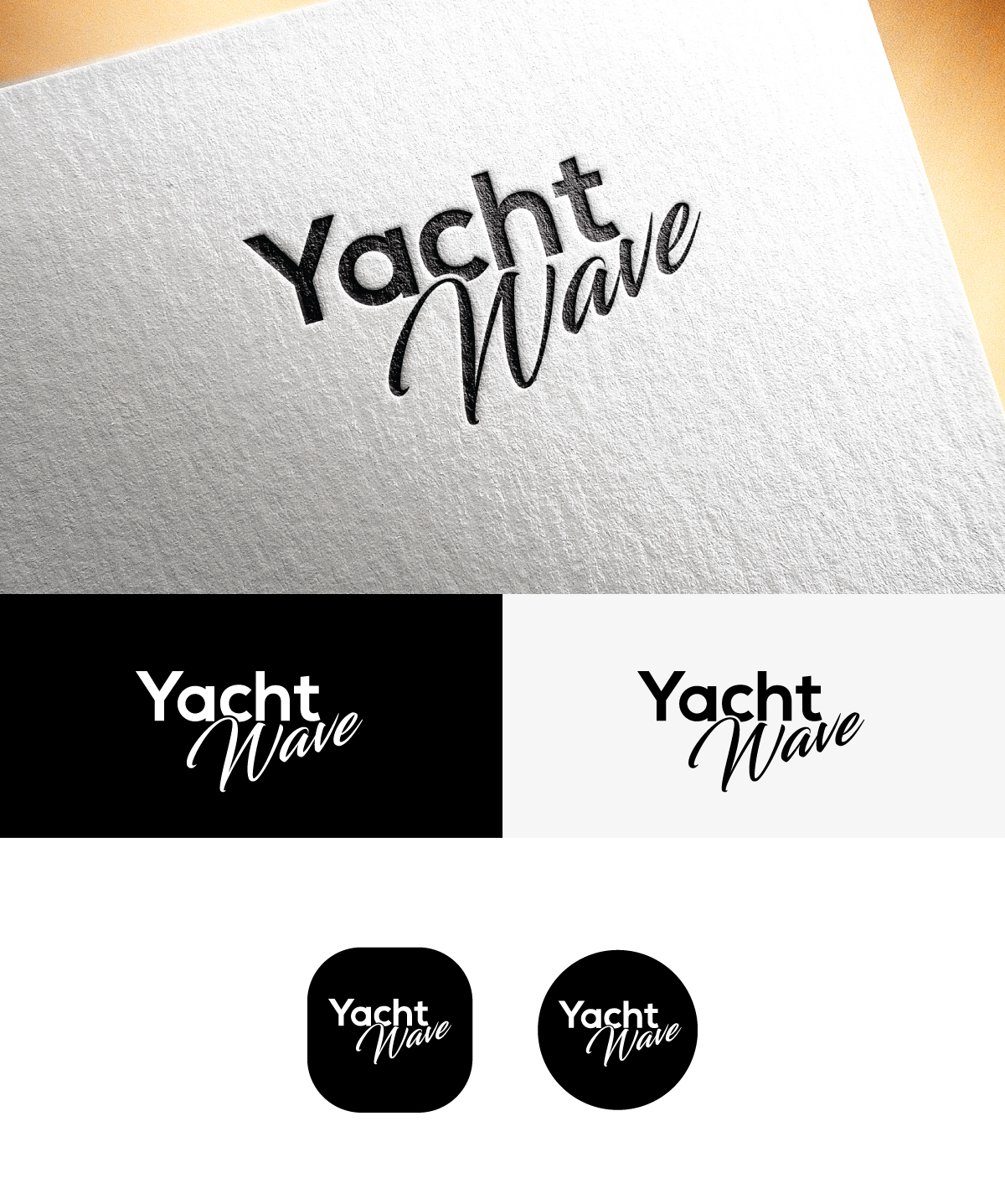 Logo Design by step forward 2 for YachtWave | Design #28548739