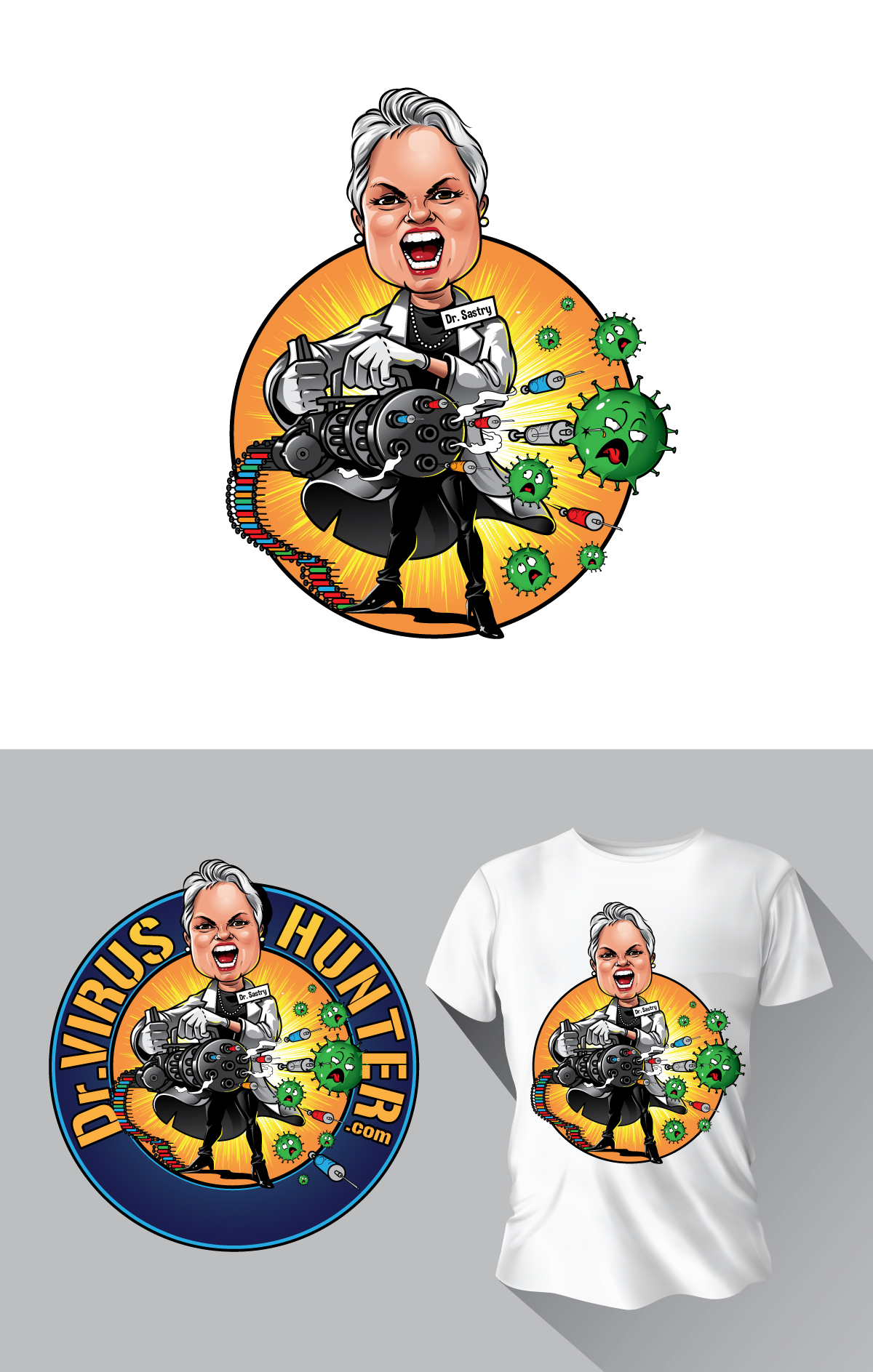 T-shirt Design by ally designs for Dr. Vatsala Sastry M.D., P.A. | Design #28563179