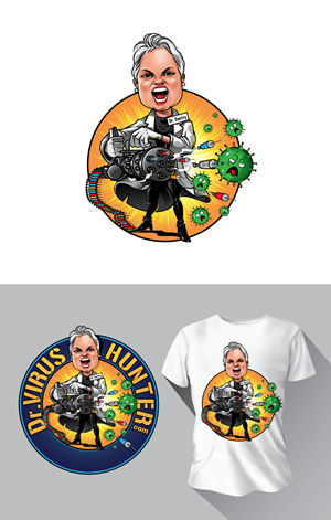 VIRUS HUNTER | T-shirt Design by ally designs