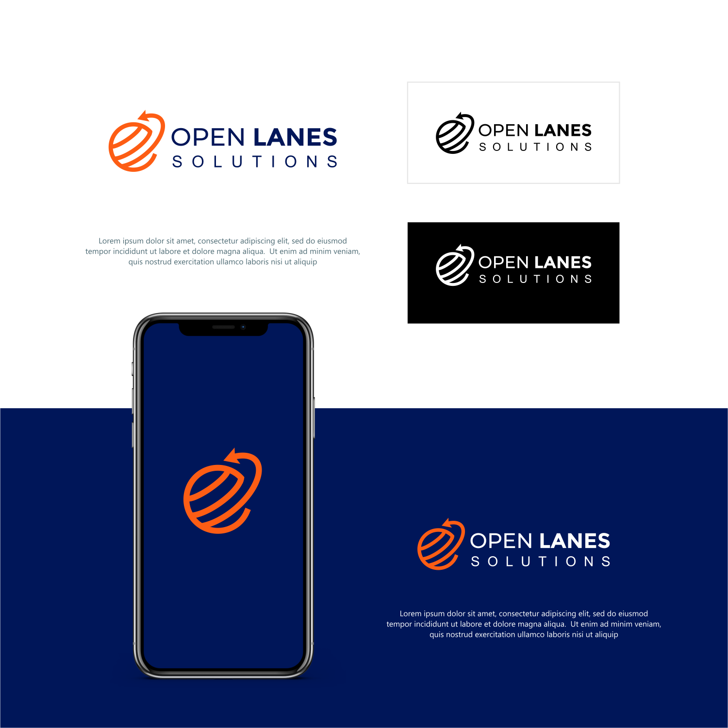 Logo Design by ThiagoB for Open Lanes-Solutions LLC | Design #28553214