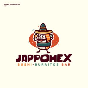 JappoMex Sushi-Burritos Bar | Logo Design by JBalloon Design