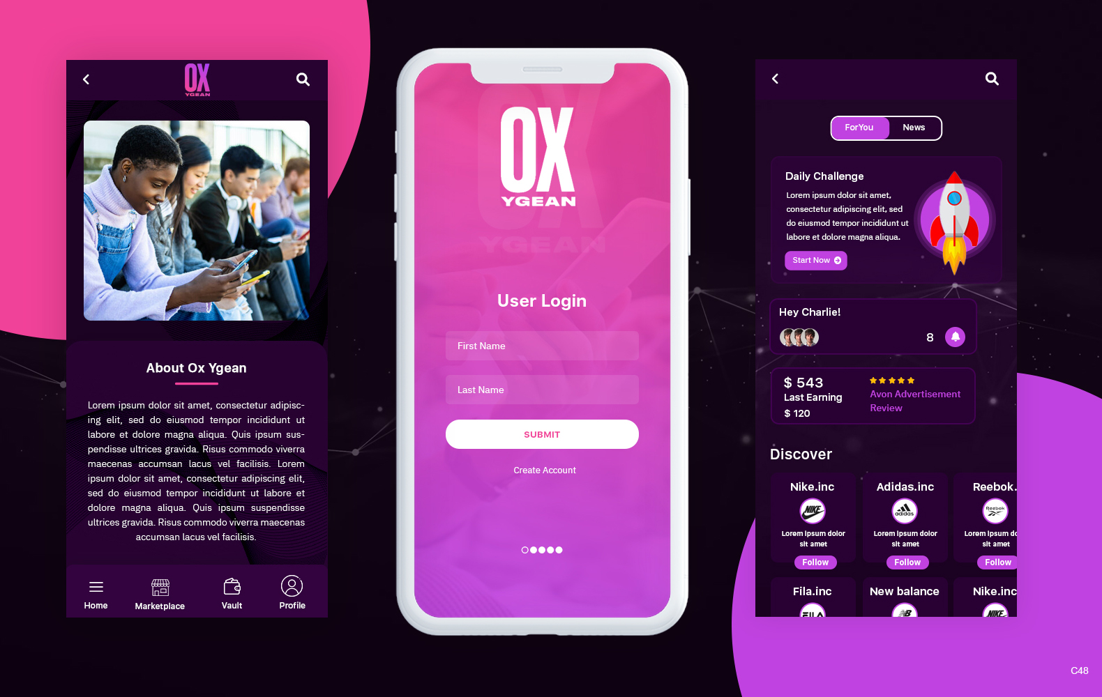 App Design by pb for Oxygean | Design #28562719