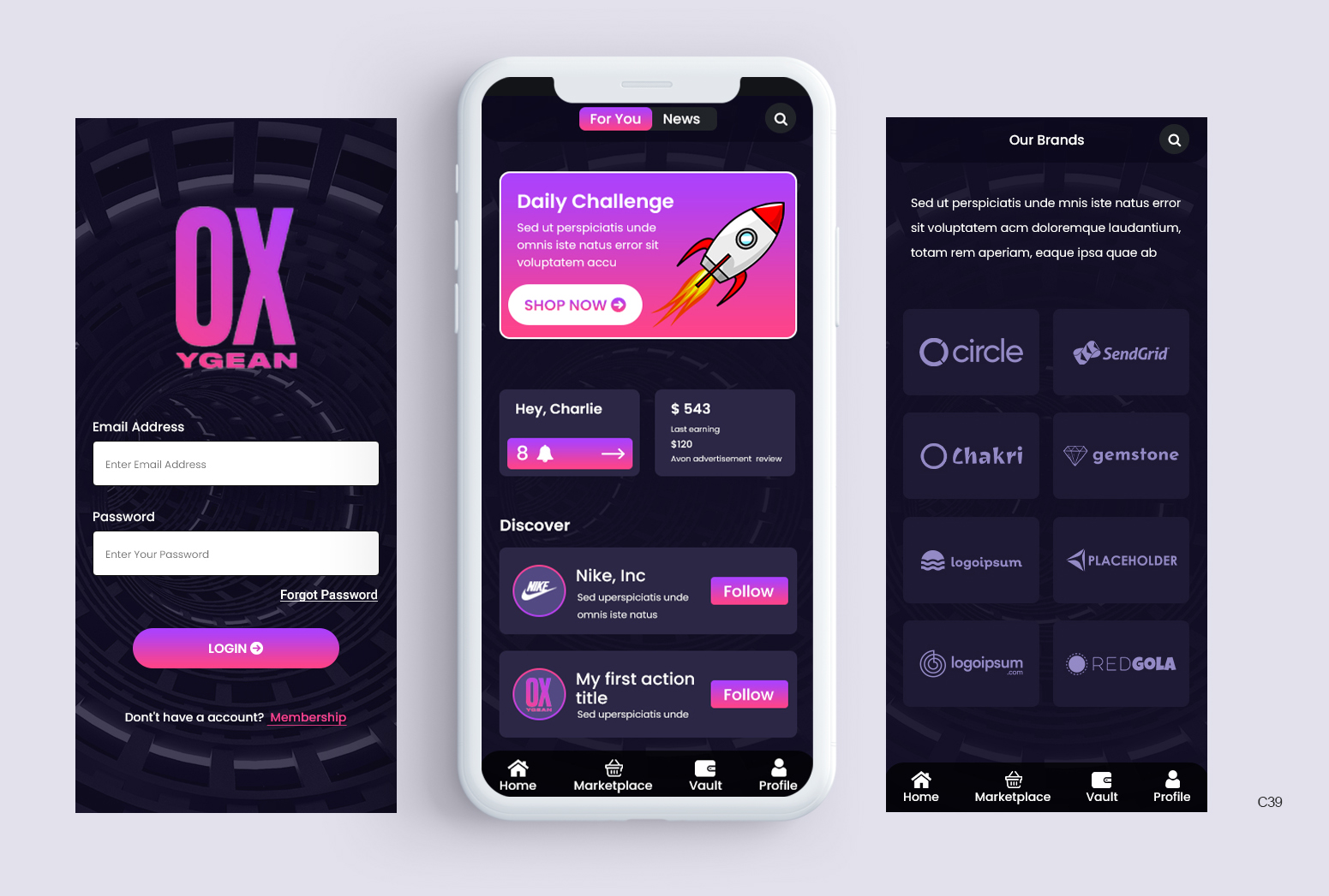 Design Application par pb pour Oxygean | Design #28566994