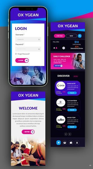 App Design by pb for Oxygean | Design: #28574888