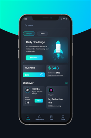 App Design by Double d for Oxygean | Design: #28565896