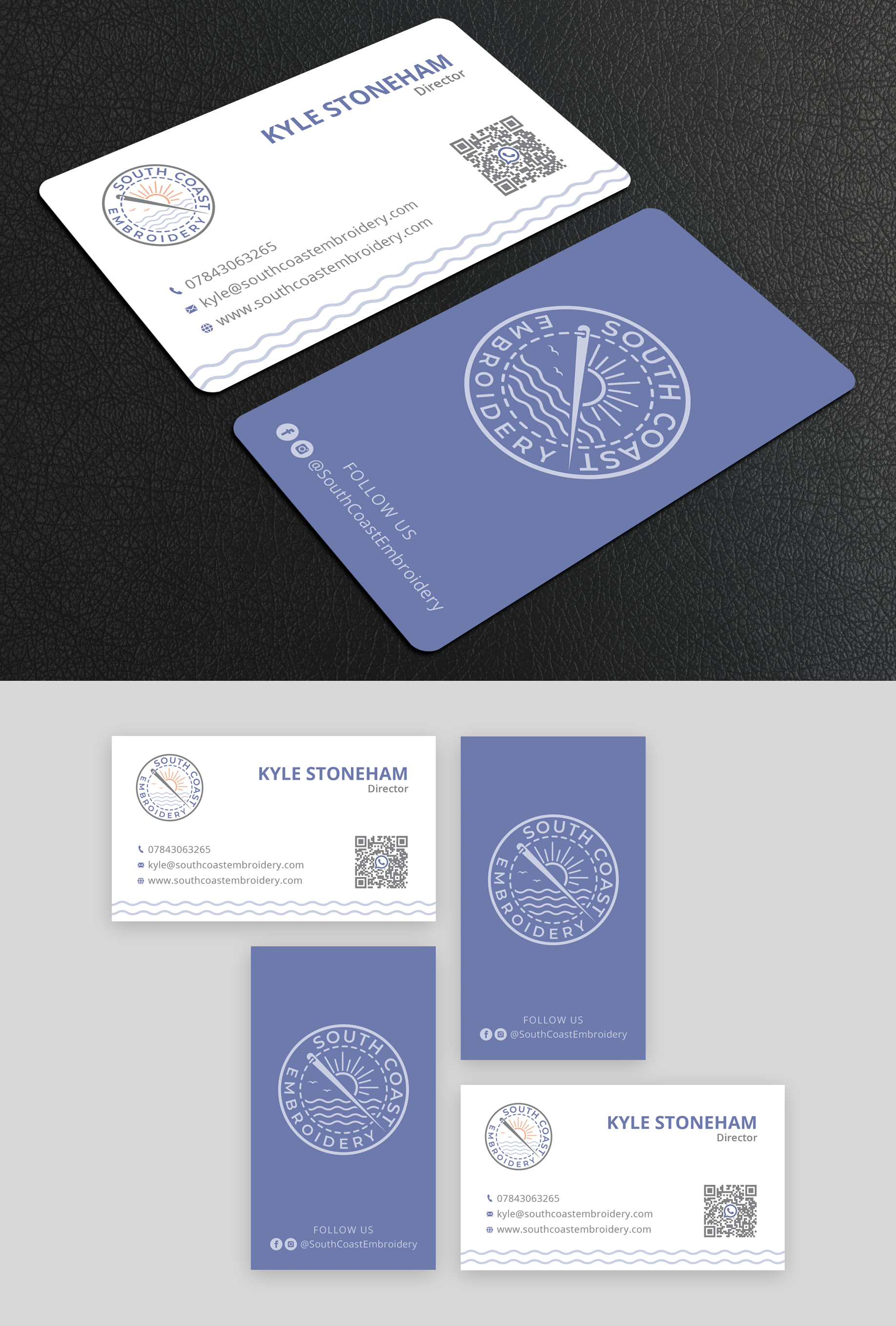 Business Card Design by Alstroemeria for South Coast Embroidery LTD | Design: #28617390