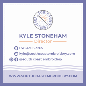 Business Card Design by MarkoE for South Coast Embroidery LTD | Design: #28609689