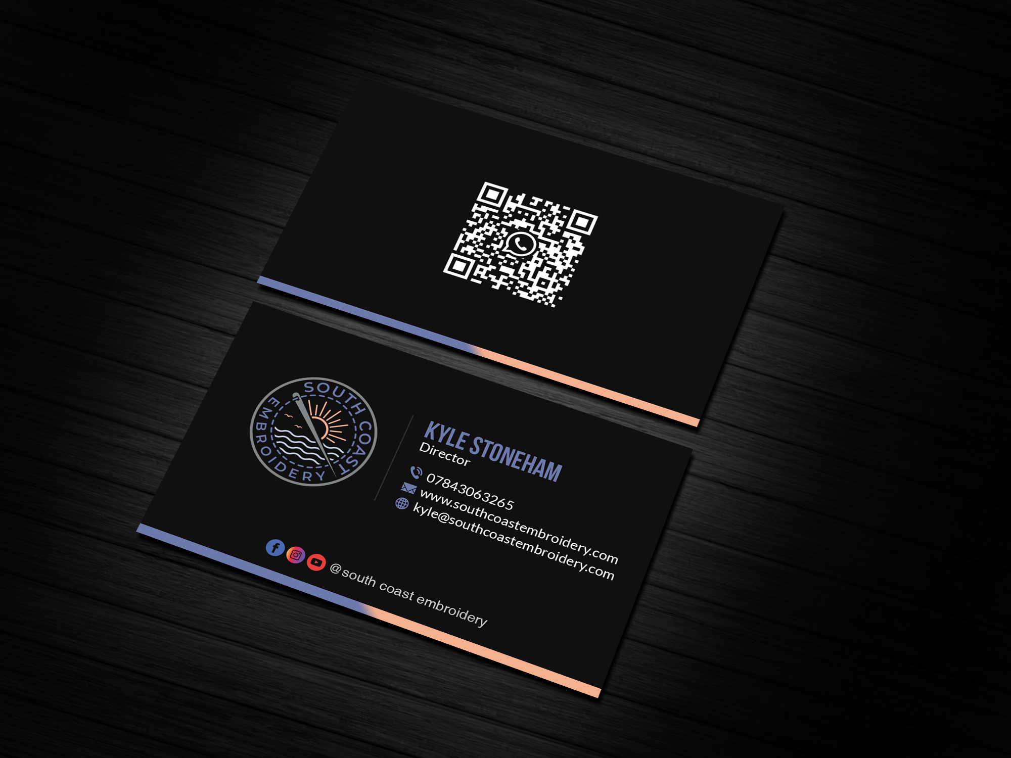 Business Card Design by Creations Box 2015 for South Coast Embroidery LTD | Design #28597996