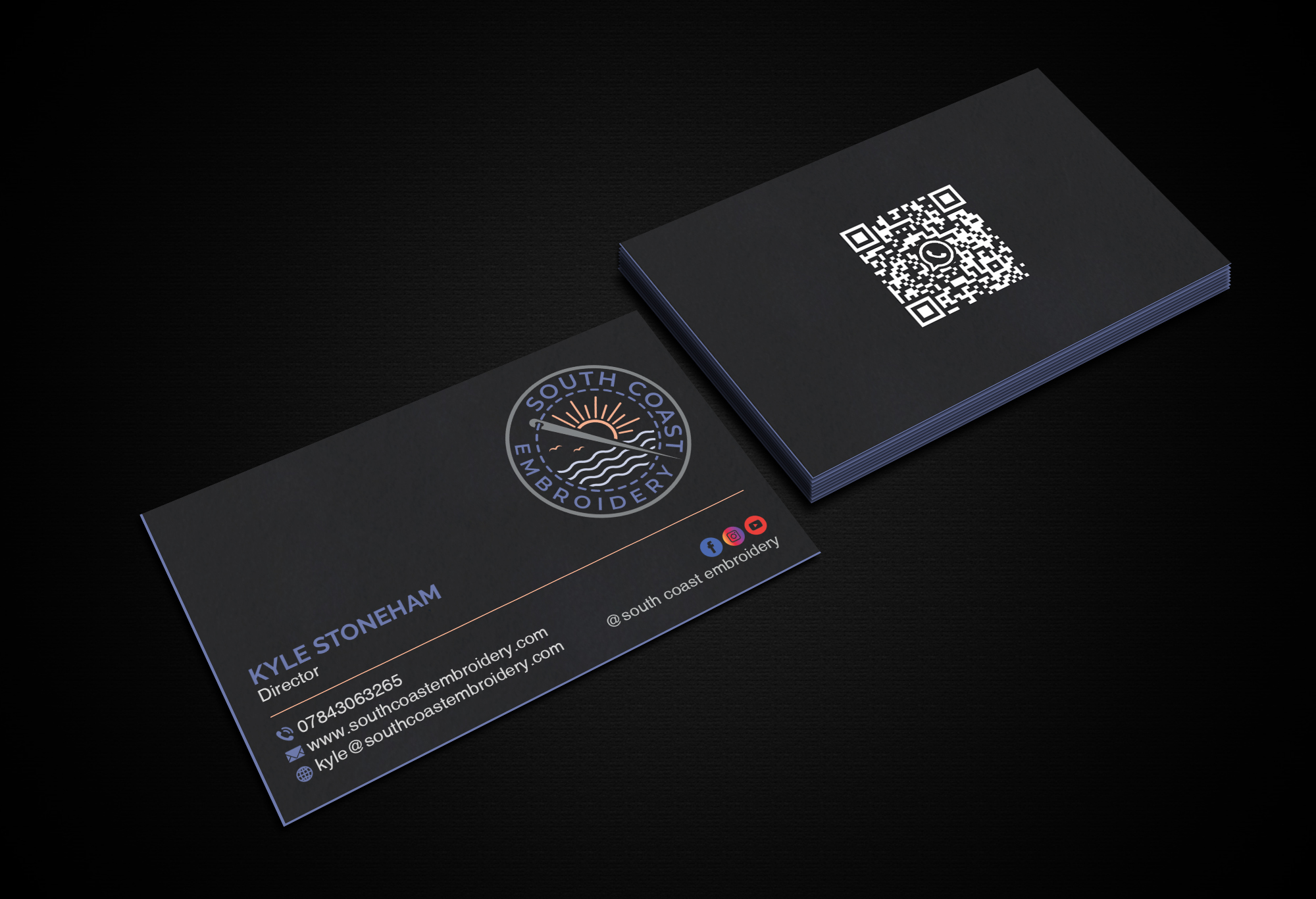Business Card Design by Creations Box 2015 for South Coast Embroidery LTD | Design #28597997