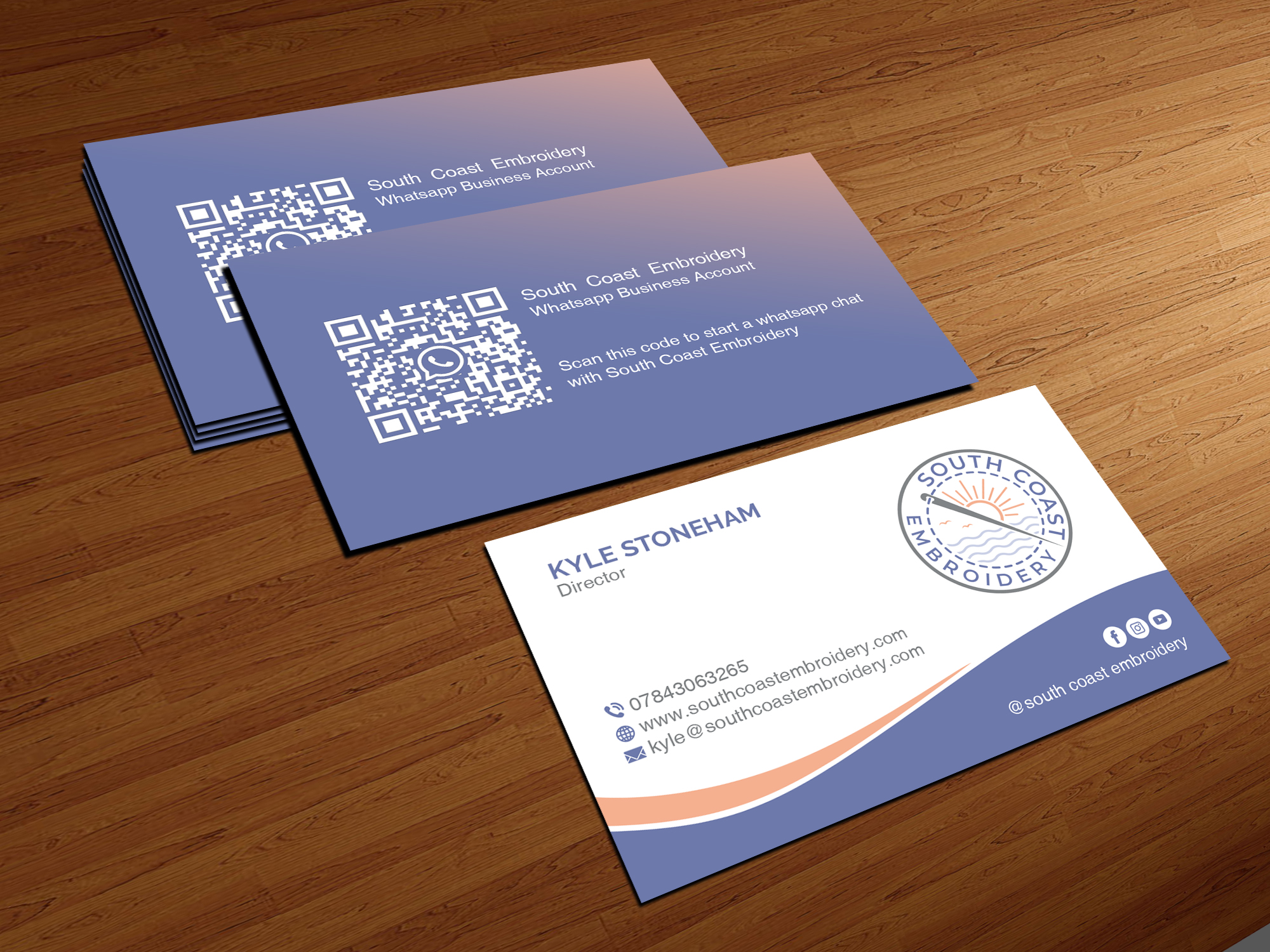 Business Card Design by Creations Box 2015 for South Coast Embroidery LTD | Design #28599718