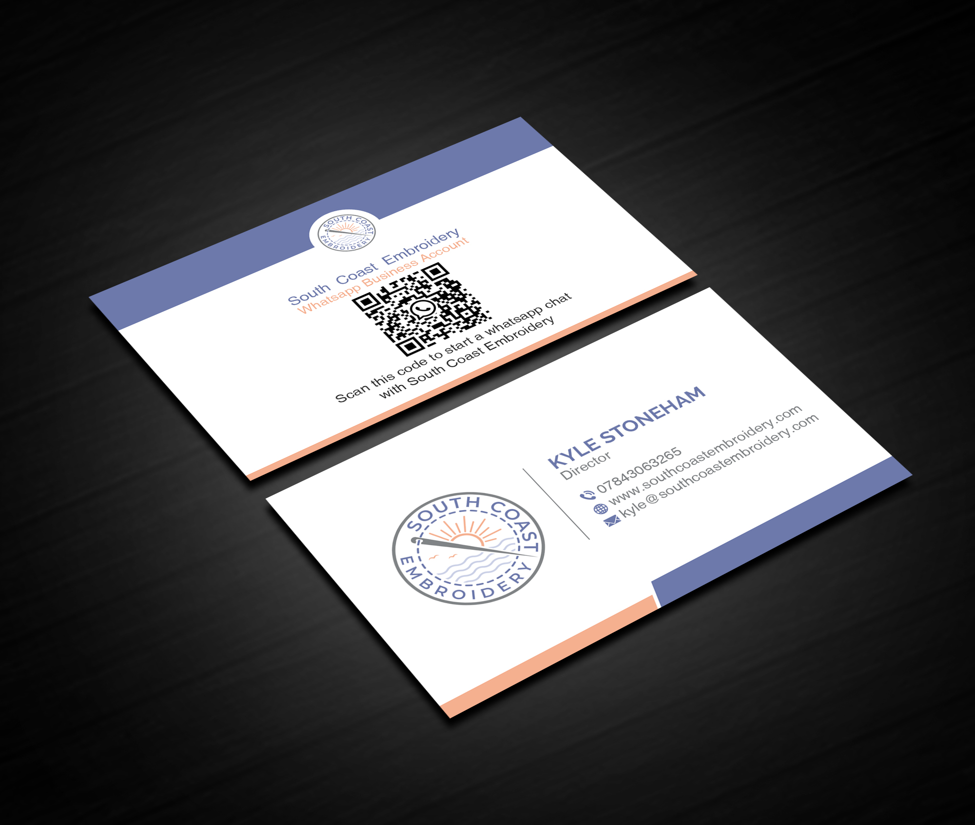 Business Card Design by Creations Box 2015 for South Coast Embroidery LTD | Design #28599719
