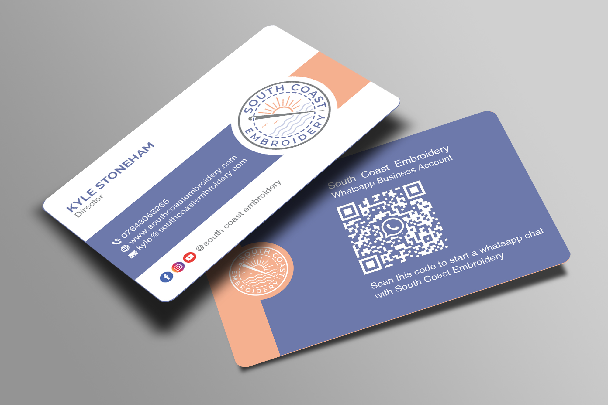 Business Card Design by Creations Box 2015 for South Coast Embroidery LTD | Design #28599722