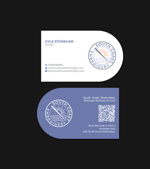 Business Card Design by Creations Box 2015 for South Coast Embroidery LTD | Design: #28603980