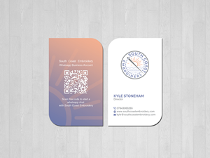 Business Card Design by Creations Box 2015 for South Coast Embroidery LTD | Design: #28603981