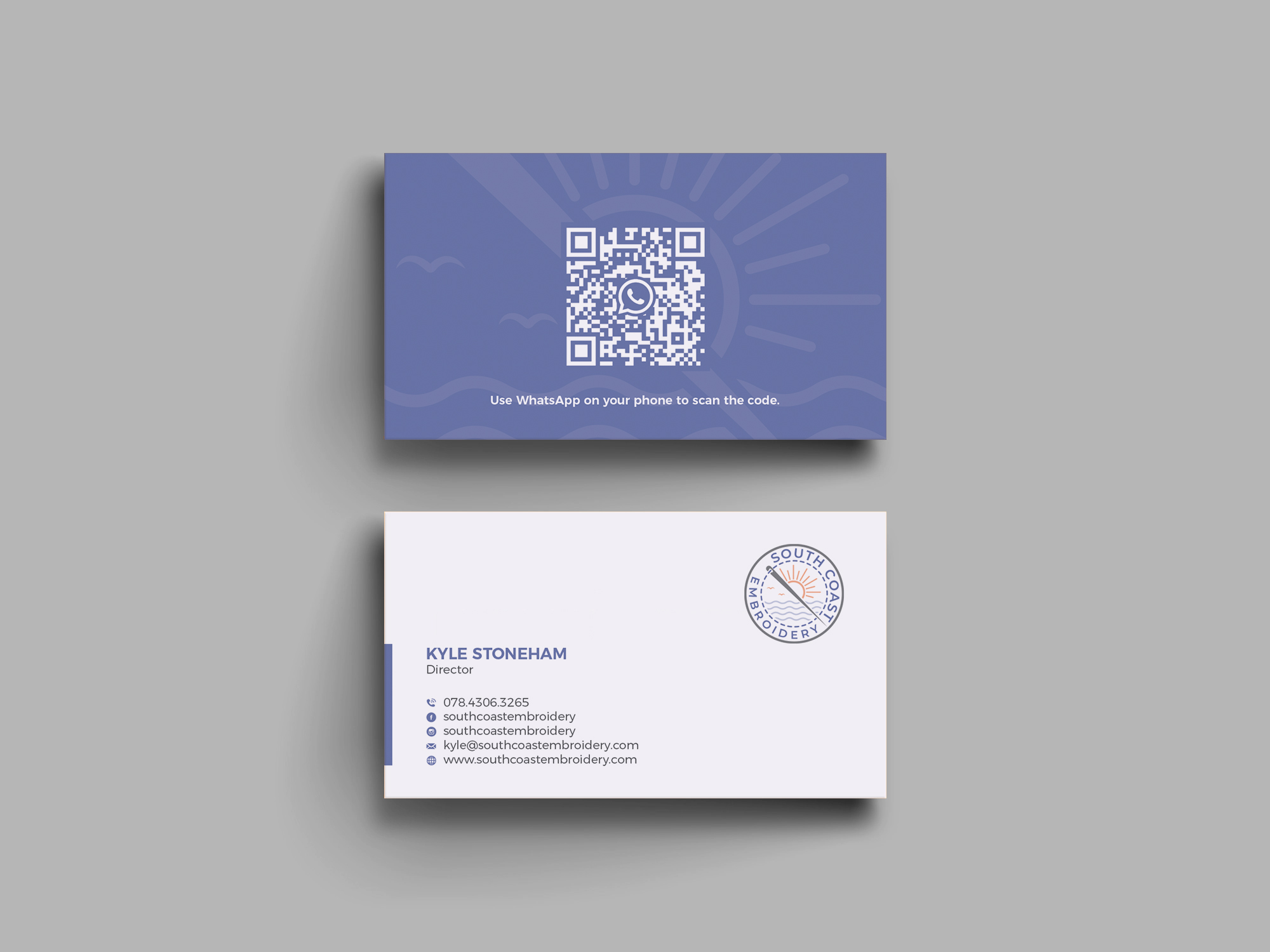 Business Card Design by OxonoArt for South Coast Embroidery LTD | Design #28618219
