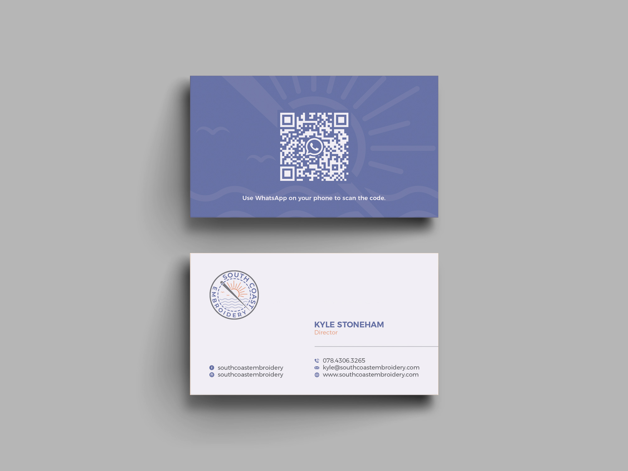 Business Card Design by OxonoArt for South Coast Embroidery LTD | Design #28618361