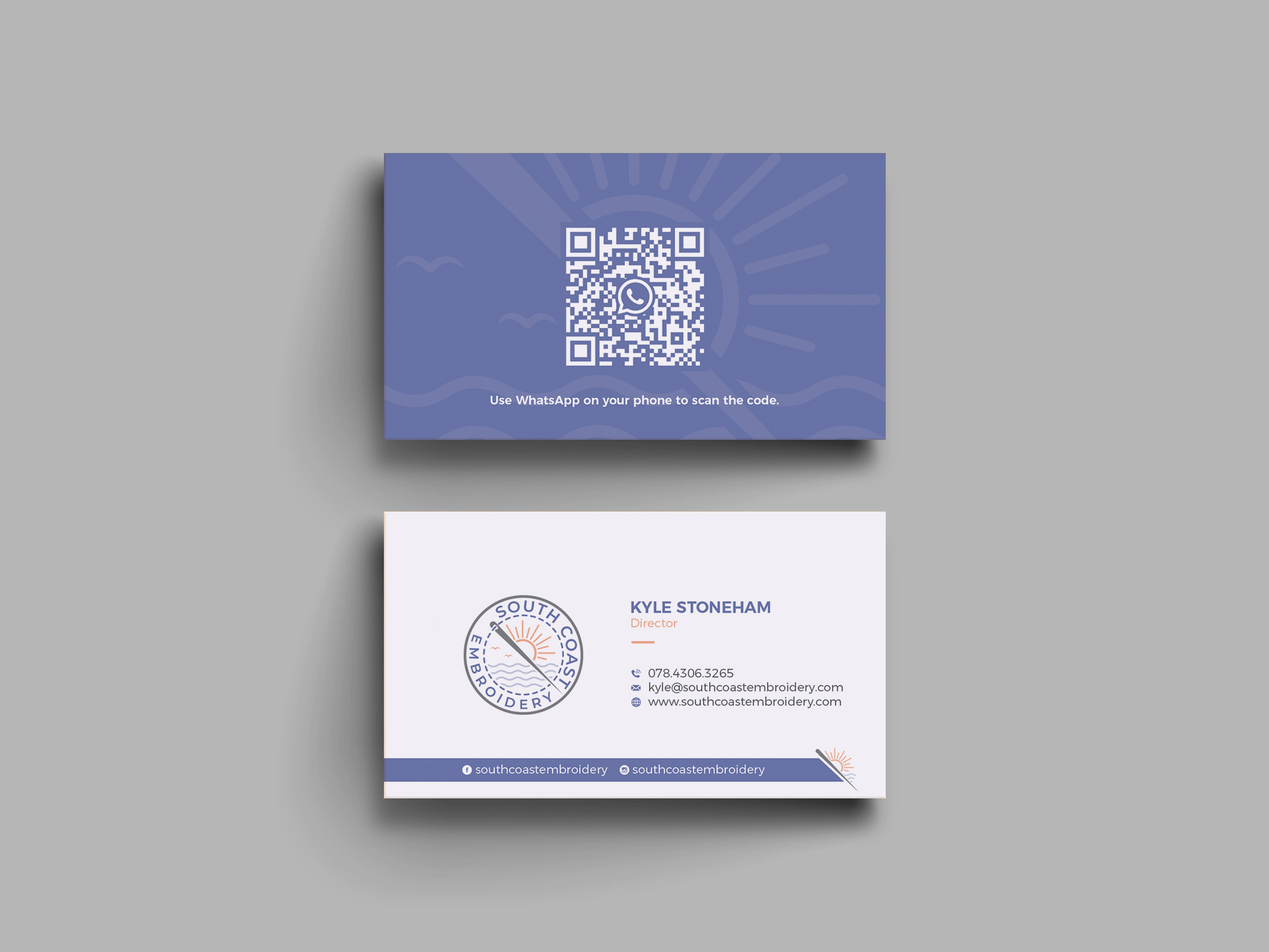Business Card Design by OxonoArt for South Coast Embroidery LTD | Design #28618460