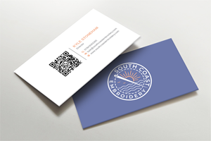 Business Card Design by LAXMI DESIGNHUB for South Coast Embroidery LTD | Design: #28589972