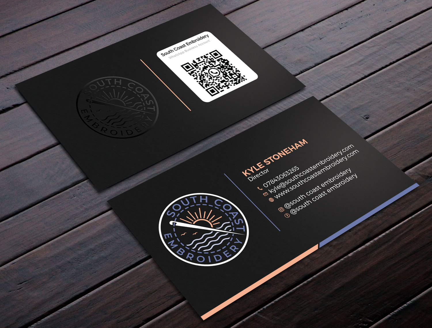 Business Card Design by Tripti Ranjan Gain for South Coast Embroidery LTD | Design #28596335