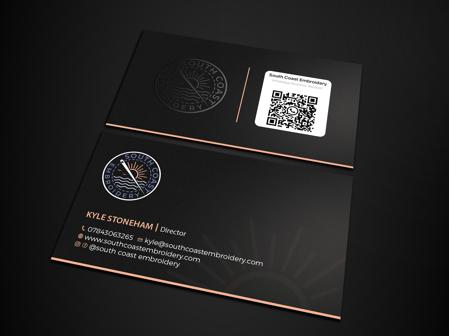 Business Card Design by Tripti Ranjan Gain for South Coast Embroidery LTD | Design #28596344