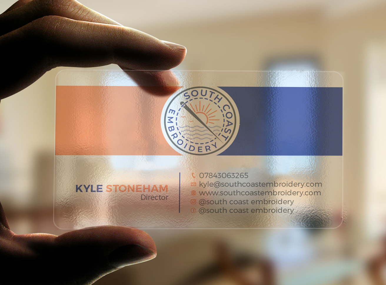Business Card Design by Tripti Ranjan Gain for South Coast Embroidery LTD | Design #28596345
