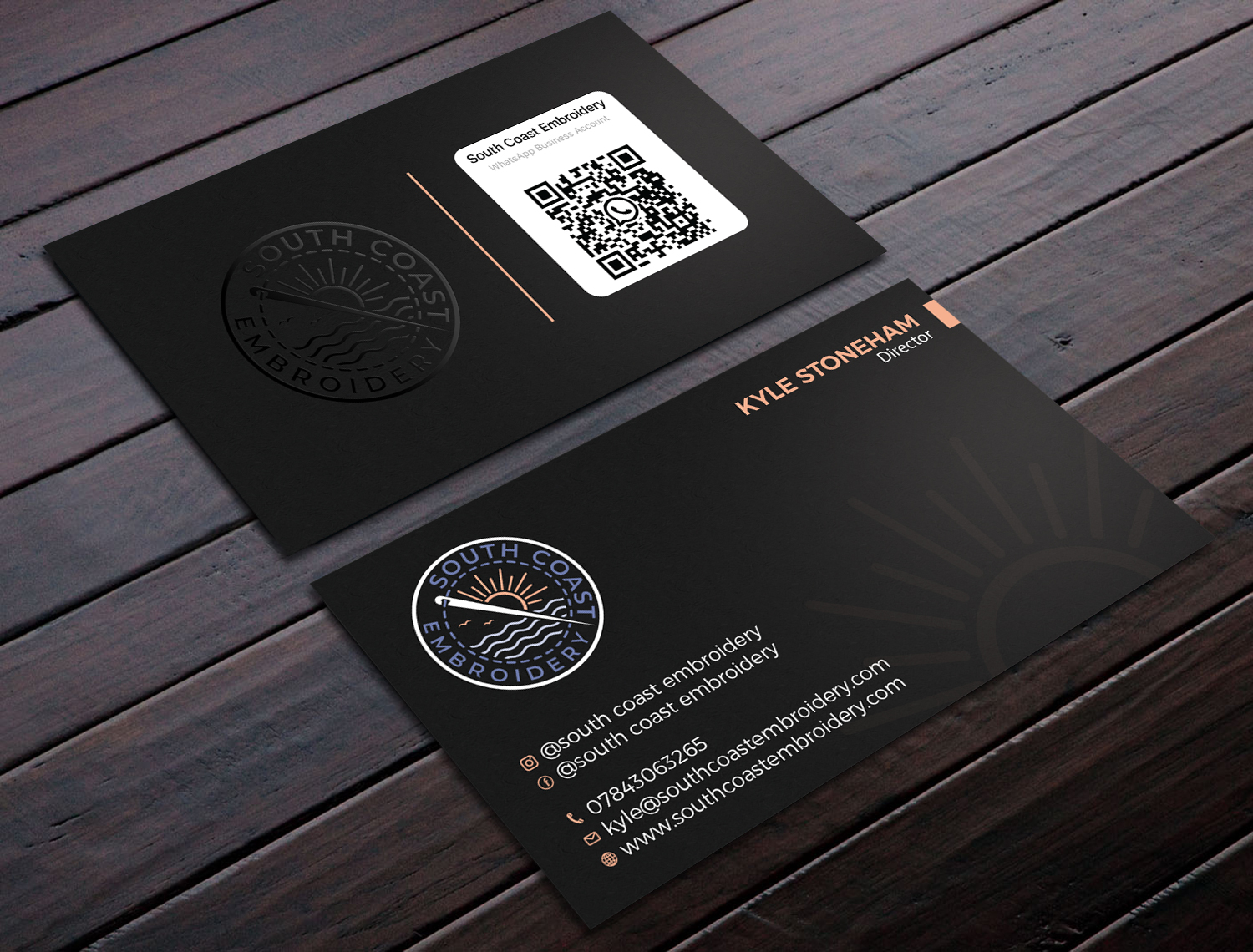 Business Card Design by Tripti Ranjan Gain for South Coast Embroidery LTD | Design #28596347