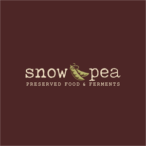 SNOW PEA preserved food & ferments | Logo Design by design.picnic