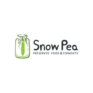 SNOW PEA preserved food & ferments | Logo Design by DesignFriday