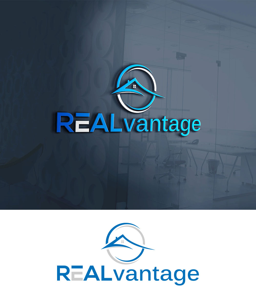 Modern, Professional, real estate Logo Design for REALvantage by Benish Design 28564838